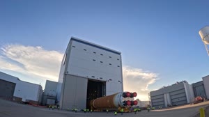 Core Stage for Artemis II Rocket Moved to Pegasus Barge for Departure to Kennedy Space Center